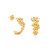 Daisy Flower Hoop Earrings by Amano Studio