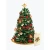Twinkling Poinsettia Christmas Tree Lights Up