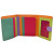 Color Block Tri-Fold Mini Wallet RFID Blocking