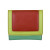Color Block Tri-Fold Mini Wallet RFID Blocking