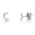 Sterling Silver Crescent Moon Studs