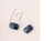 Floating Stone Earrings Lapis/Silver