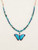 Blue Radiance Bella Butterfly Beaded Necklace