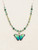 Green Flash Bella Butterfly Beaded Necklace