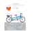 Tandem Bike Anniversary Card