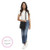 Modern Large Pocket Crossbody Black - on model