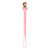 Silicone One-Piece Pacifier Clip Sweetie Strap Pink