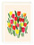 Colorful Tulips Blank Card