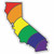 CA Pride Vinyl Sticker