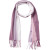 Vibrant Stripe Fringe Purple Scarf