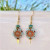 Flower Earrings by Marlene VanBeek - Light Blue