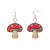 Mushroom Wood Earrings by Green Tree Jewelry