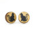 Cat Stud Wood Earrings by Green Tree Jewelry