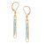 Lyric Gold Filled Handmade Drop Earrings Blue Topaz