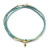 Turquoise/Gold Miyuki Bracelet Trio Tonal Chromacolor