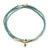 Tonal Chromacolor Miyuki Bracelet Trio - Turquoise/Gold