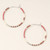 Chromacolor Miyuki Small Hoop - Blush Multi/Silver