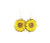 Detailed Sunflower Wood Earrings from Green Tea Jewelry