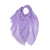 Lavender Classic Plain Cotton Blend Scarf Finished with Fringes