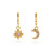 Juno Huggie Crystal Hoops by Amano Studio
