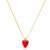 The most delicious, trendiest tiny strawberries ever!  The 6mm strawberry hangs from an 18" 14k gold plated chain.  We are only making a small batch of these guys for the summer so get 'em while you can!  
Designed and assembled in our Sonoma California studio.

•  Made in United States
•  Weight: 0.32 oz (9.07 g)