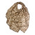 Mini Lotus Leaves Print Scarf - Beige