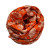 Mini Lotus Leaves Print Scarf - Orange