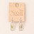 Good Karma Miyuki Frame Earring - Ivory/Silver