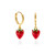 Strawberry Huggie Hoop Earrings from Amano