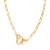 Heart Clasp On Paperclip Chain Necklace from Amano