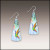 Hummingbird Fine Art Triangle Drop Handmade Earrings Hummingbird Fine Art Triangle Drop Handmade Earrings
