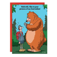Bear Food Birthday Card