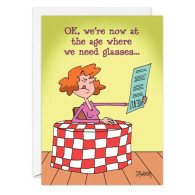 Glasses Themed Birthday Card from Oatmeal Studios