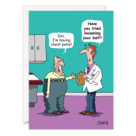 Chest Pains Birthday Card from Oatmeal Studios