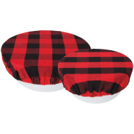 Red Buffalo Check Bowl Covers Set of 2 by Now Designs