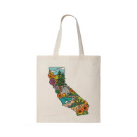 California State Landmarks Tote Bag