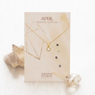 April Birthstone Necklace