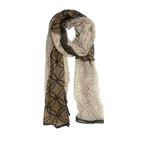 Joy Susan Natural Cheetah Scarf