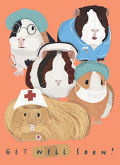 Get Well Guinea Pigs Card