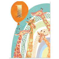 One Giraffes Birthday Card