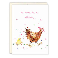 Mom In A Million Chickens Mother's Day Card 