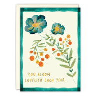  Bloom Lovelier Birthday Card