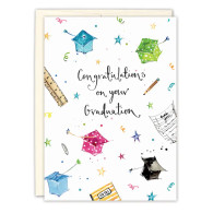 Festive Grad Hats Graduation Card