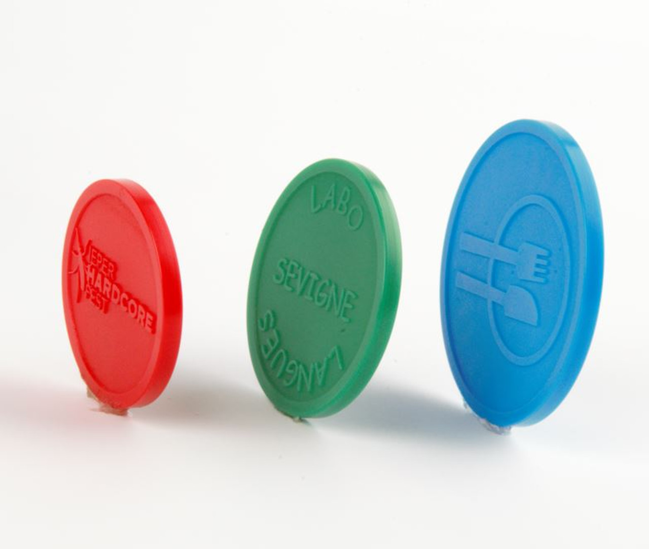Plastic Tokens Embossed Round 0.91 Qty 1000