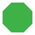 Custom Printed Octagon Plastic Tokens 1 1/2"
Token Color Green