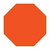 Custom Printed Octagon Plastic Tokens 1 1/2"
Token Color Orange
