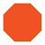 Custom Printed Octagon Plastic Tokens 1 1/2"
Token Color Orange