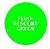 Plastic Tokens Embossed Round 0.91" Qty 1000 Fluorescent Green