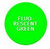 Plastic Tokens Embossed Round 0.91" Qty 2500 Fluorescent Green