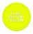 Plastic Tokens Embossed Round 0.91" Qty 5000 Fluorescent Yellow